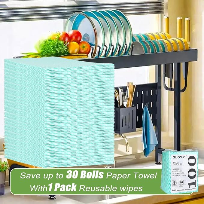 Disposable Dish Cloth and Cleaning Handi Wipes, Bathroom and Windows - Image 5