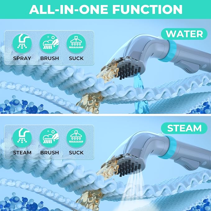 HAUSHOF Steam Portable Carpet and Upholstery Cleaner, Deep Couch Cleaner Machine - Image 2
