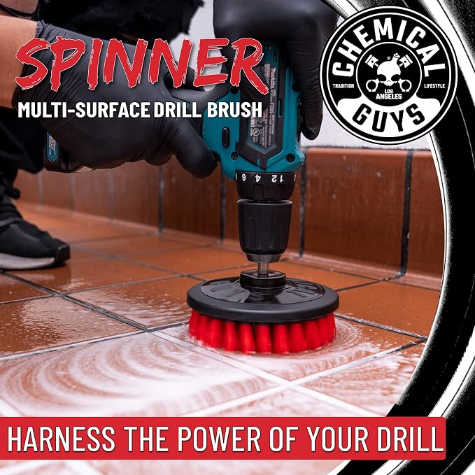 Chemical Guys ACC508 Heavy Duty Spinner Multi-Surface Drill Brush Attachment - Image 6