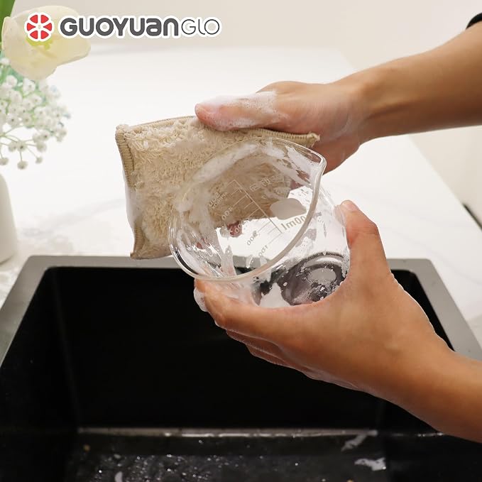 Bamboo Kitchen Sponges Heavy Duty Natural Cleaning Sponges Non-Scratch Dish - Image 7