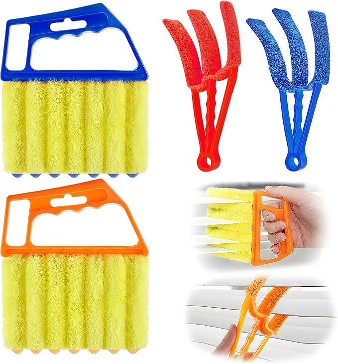 Blind Cleaner Duster Tool, 2026 New Window Venetian Washable 7 Fingers Dusting by Unknown