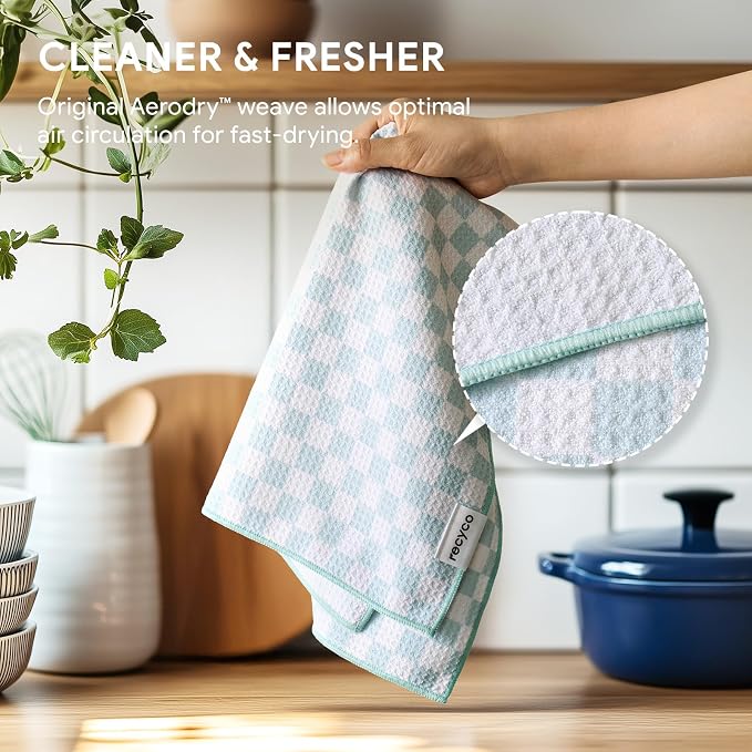 RECYCO Waffle Kitchen Towel Set of 2 - Image 5