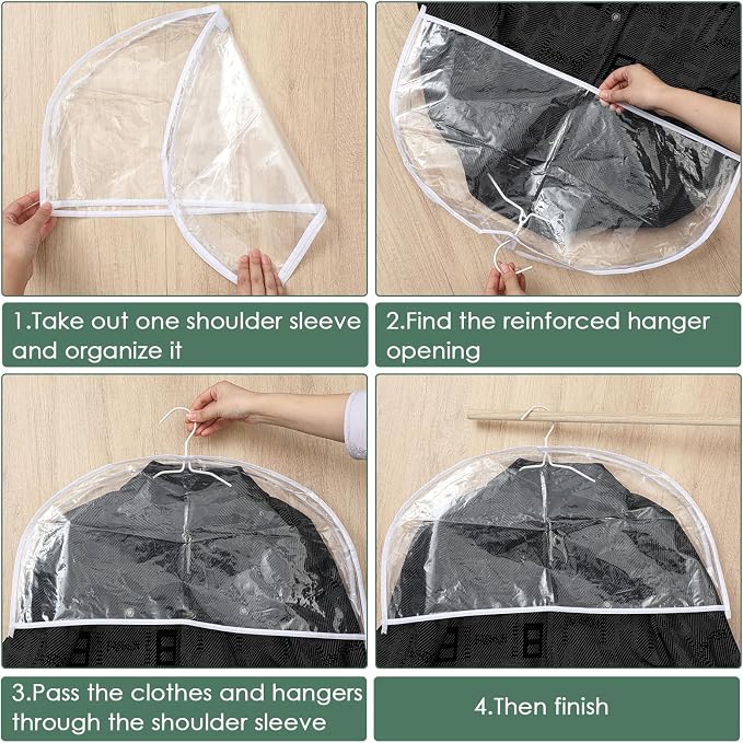 Patelai 12 Pcs 4" Gusseted Plastic Shoulder Covers - Image 7