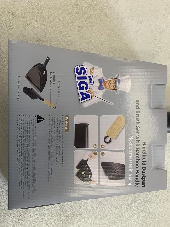 MR.SIGA Dustpan and Brush Set, Portable Cleaning Brush and Dustpan Combo - Image 9