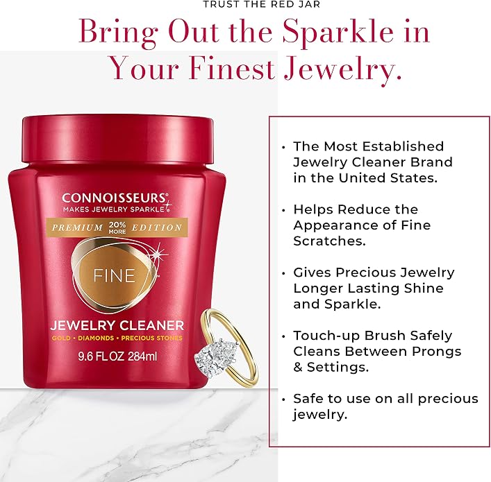 CONNOISSEURS Premium Edition Jewelry Cleaner, Value Size 9.6oz - Image 9