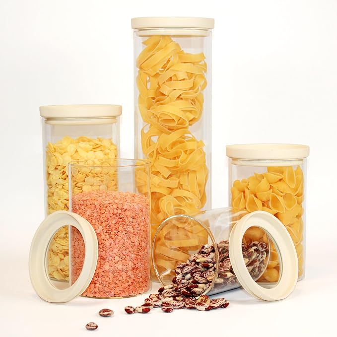 Urban Green Glass Food Storage Jar - Image 2