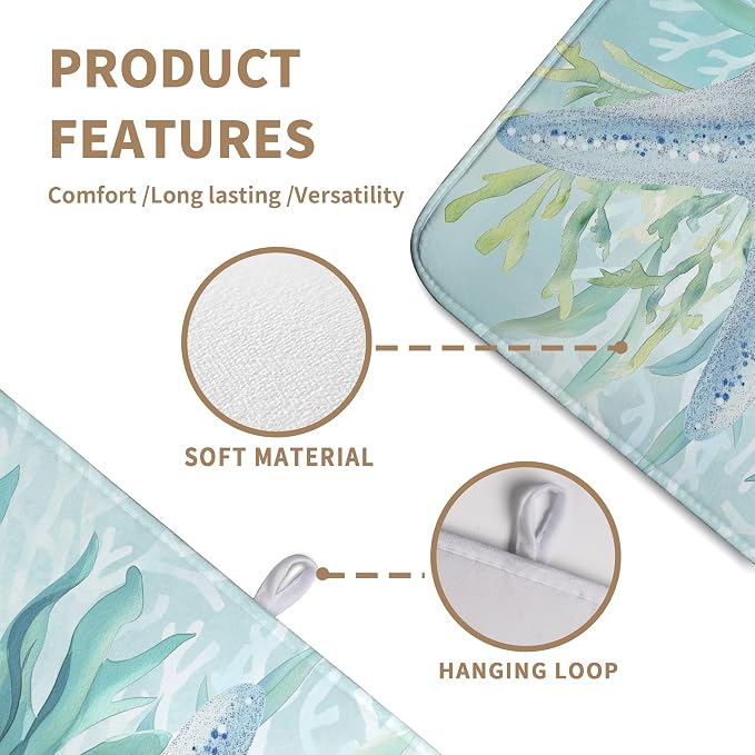 Summer Coastal Dish Drying Mats - Image 3