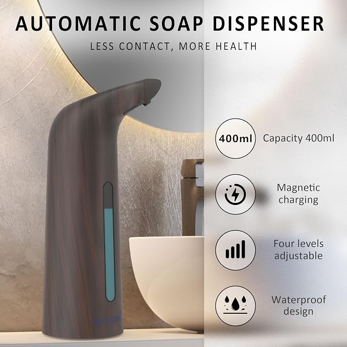 Convenient Automatic Soap Dispenser, 4 Adjustable Levels Touchless Hand - Image 2