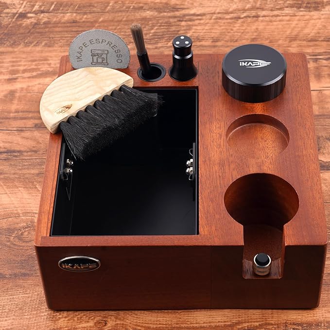 IKAPE Espresso Coffee Accessory, Cleaning Brush Set —— a Fan-Shaped Brush & an - Image 6