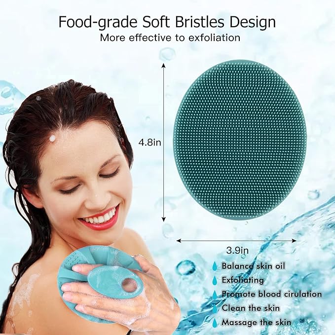 INNERNEED Soft Silicone Body Cleansing Brush Shower Scrubber, - Image 5