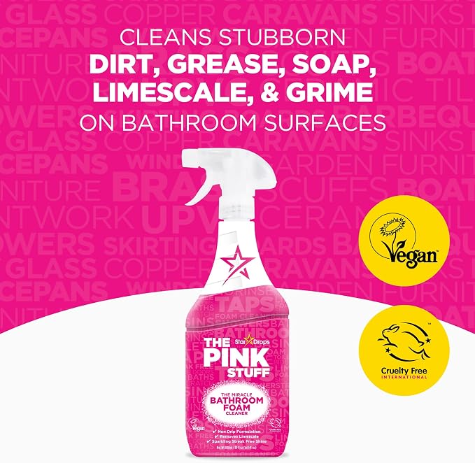 Stardrops - The Pink Stuff Miracle Bathroom Foam Cleaner, 30 fl oz – Now 20% - Image 2