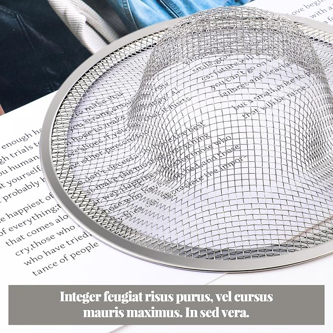 40 Pcs Mesh Sink Strainer, 4.5" Diameter Stainless Steel Slop Basket Filter - Image 5