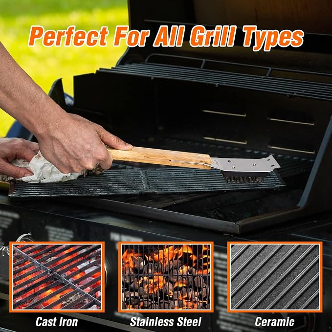 SIMPLETASTE Grill Brush and Scraper - Image 6