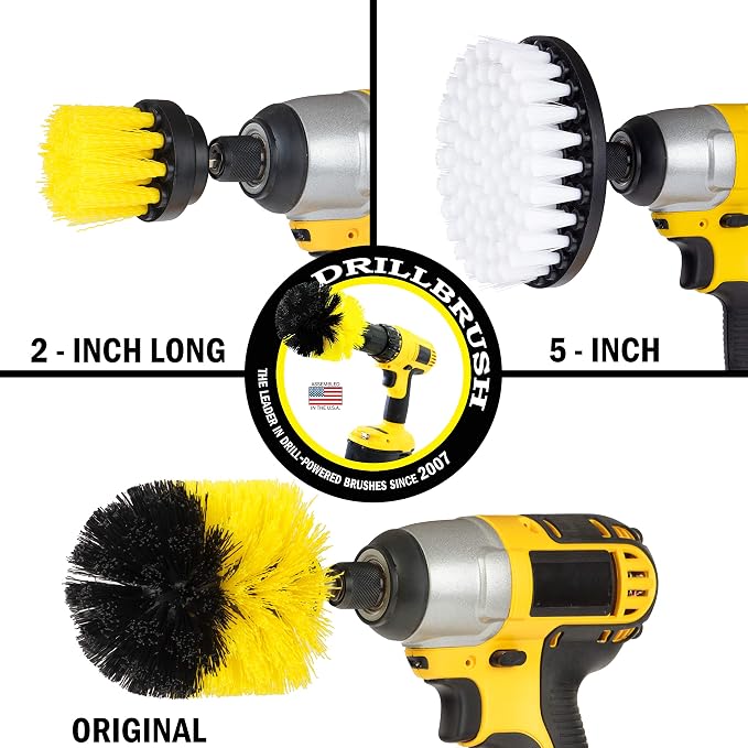 Cleaning - Bathroom Accessories - Drill Brush - Shower Cleaner - Shower Curtain - Image 7