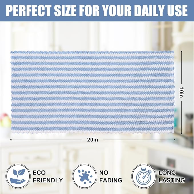 Homaxy Kitchen Towels, Ultra Soft and Absorbent Dish Towels, Reusable Fast - Image 5