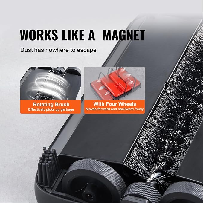 Happybuy Red Manual Carpet Sweeper - 300ml Dustbin - Image 3