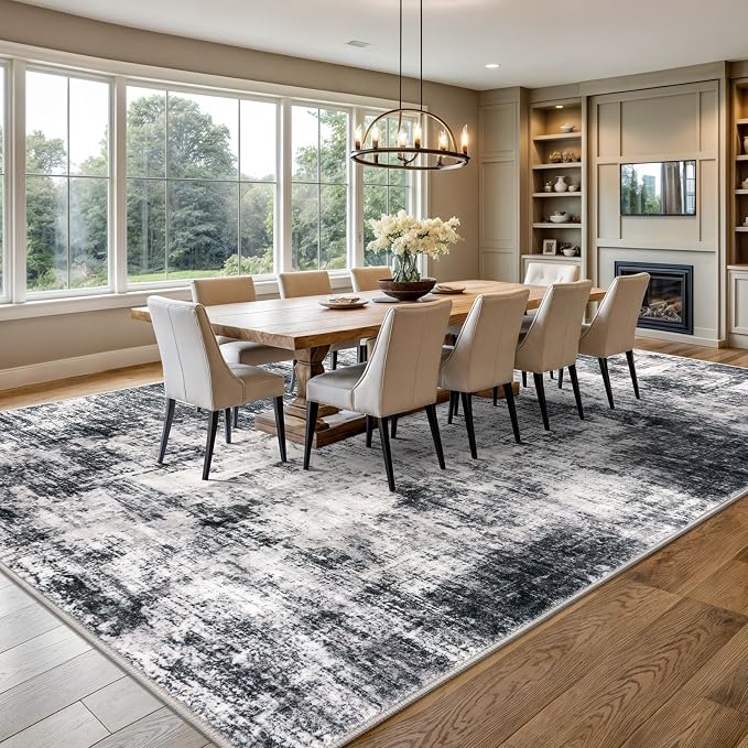 IOHOUZE Abstract Area Rugs 9x12 Ft Washable Large Rugs - Image 2