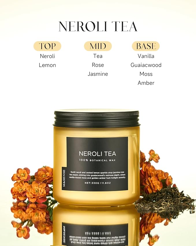 M&SENSE Neroli Tea Scented Candle - Image 2