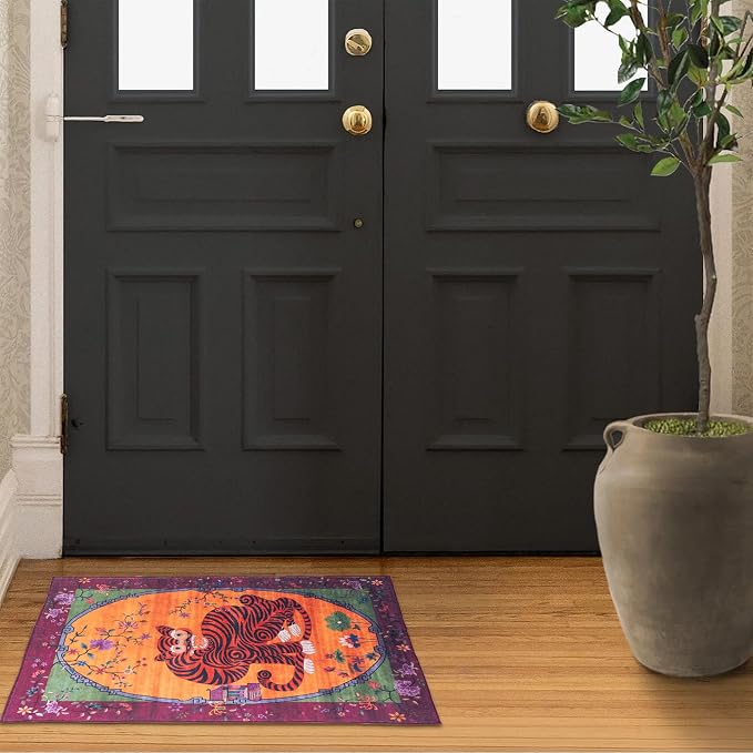 Vintage Tibetan Rug - Image 8
