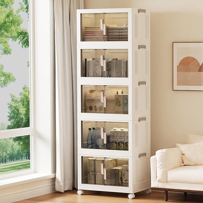Elegant 5 Tiers Stackable Storage Bins - Image 7