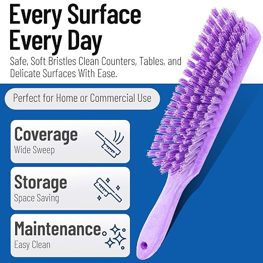 SPARTA Handheld Soft Counter Brush 8 Inch Bristle Span, Countertops, and - Image 3