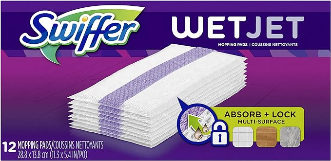 Swiffer WetJet Hardwood Floor Cleaner, Spray Mop Pad Refill by Swiffer