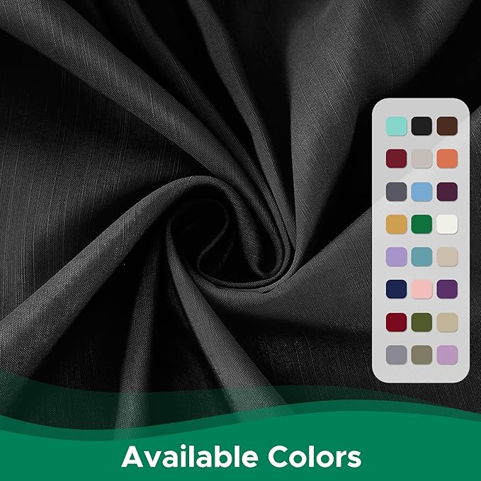 Biscaynebay Wrap Around Bed Skirts for Full & Full XL Beds 19" Long Drop, Black Adjustable Elastic Dust Ruffles Easy Fit Wrinkle & Fade Resistant Silky Luxurious Fabric Solid Machine Washable