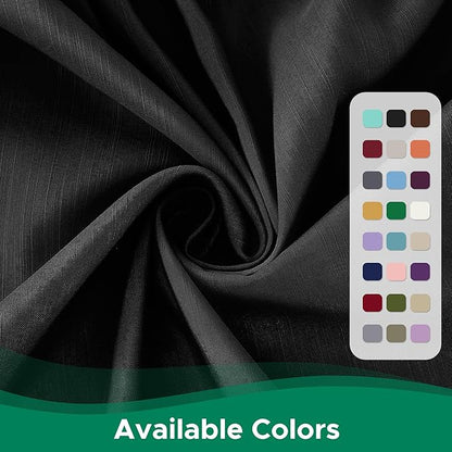 Biscaynebay Wrap Around Bed Skirts for Full & Full XL Beds 19" Long Drop, Black Adjustable Elastic Dust Ruffles Easy Fit Wrinkle & Fade Resistant Silky Luxurious Fabric Solid Machine Washable