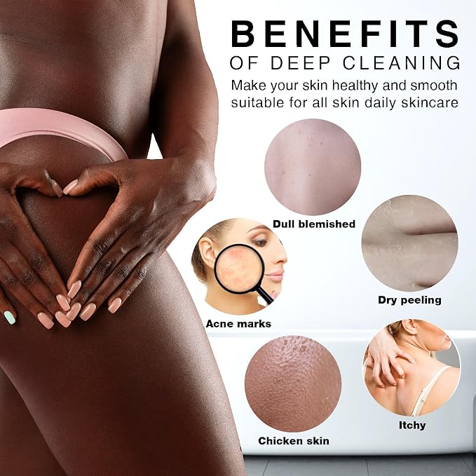 UJFQBH 4 Pieces African Net Sponge African Net Long Net Bath Sponge Exfoliating - Image 5