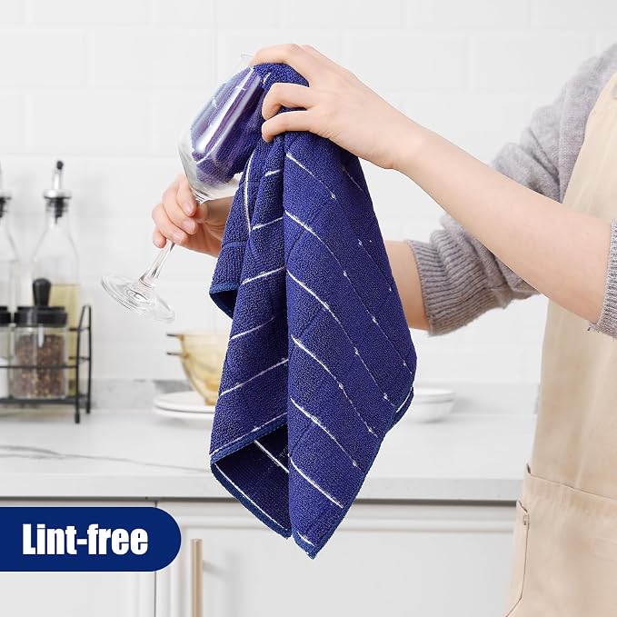 Homaxy Microfiber Kitchen Towels and Dishcloths Set, 20 Pack Soft and Absorbent - Image 4