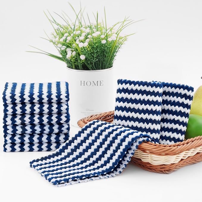 Homaxy 12 Pack Kitchen Dish Cloths, Ultra Soft and Absorbent Dish Towels - Image 6