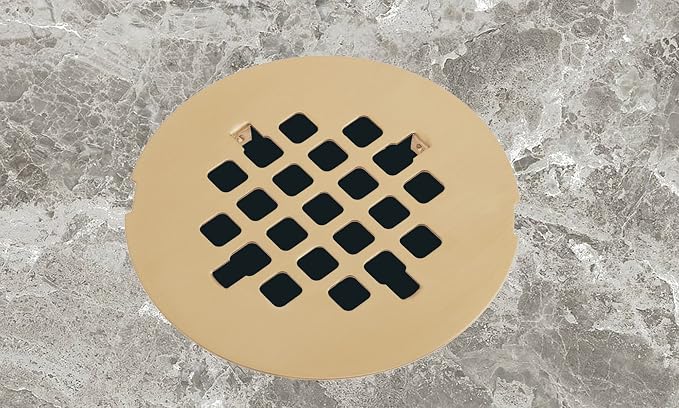 Artiwell 4-1/4” OD Snap-in Shower Drain Cover, Round Shower Drain Strainer Grid - Image 5