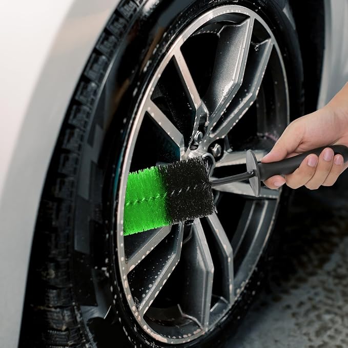 TAKAVU Master Wheel & Tire Brush, Easy Reach Rim Detailing Brush, Exhaust Tips - Image 8