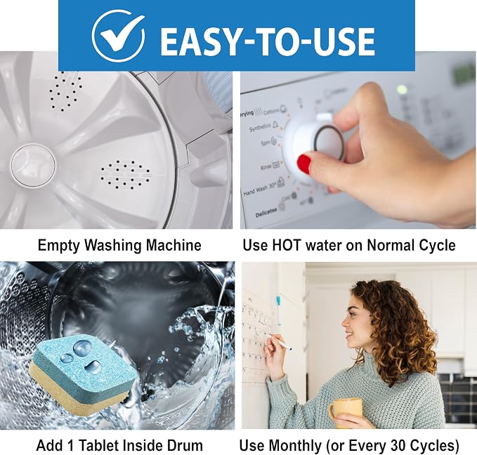 SANI 360° Washing Machine Cleaning tablets, 24 pack is Formulated - Image 5