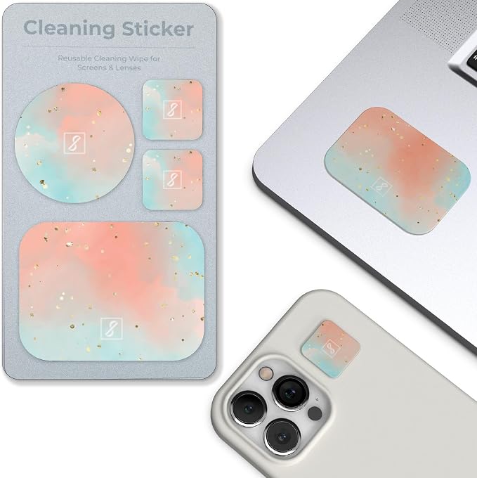 SleekStrip Portable Cleaning Sticker Pad Reusable Screen Cleaner Wipes Lens by SleekStrip