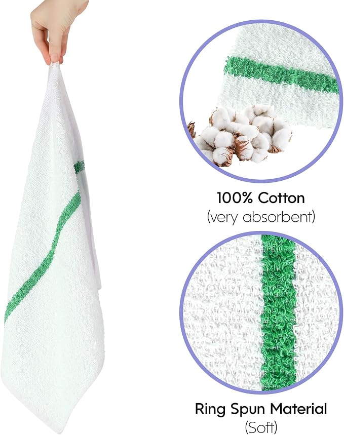 Nabob Wipers Kitchen Bar Mop Terry Towels 12 Pack - Image 3