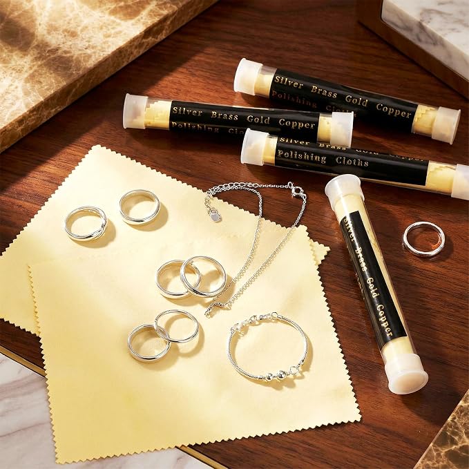 12 Pcs Polishing Cloths Jewelry Cleaner - Image 2