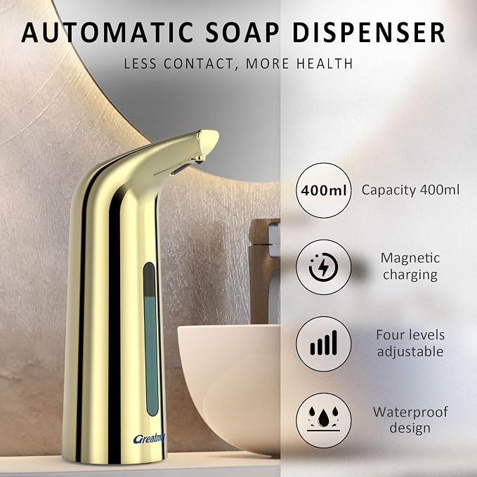 Convenient Automatic Soap Dispenser, 4 Adjustable Levels Touchless Hand - Image 2
