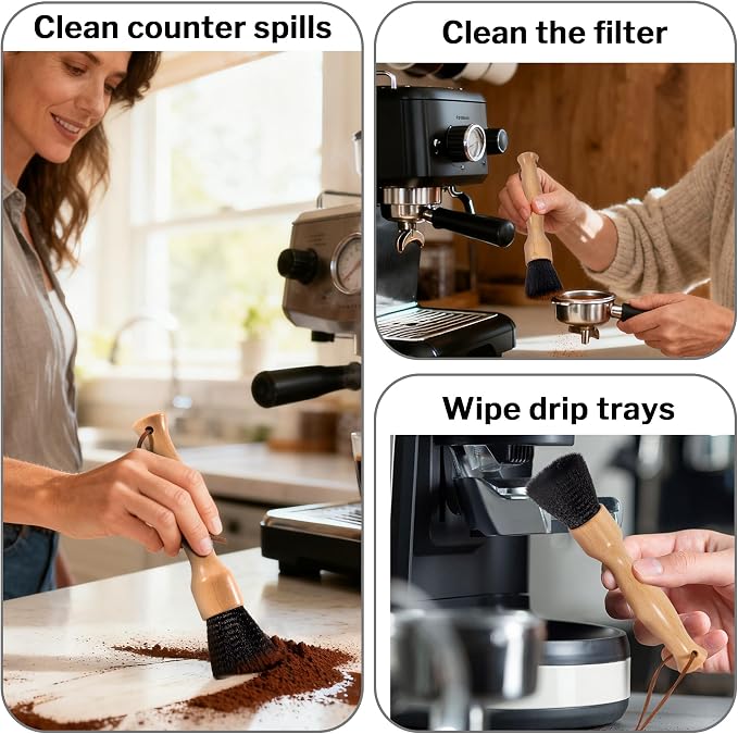 Belongtous Coffee Grinder Cleaning Brush, Espresso Machine Coffee Brush Cleaner - Image 4