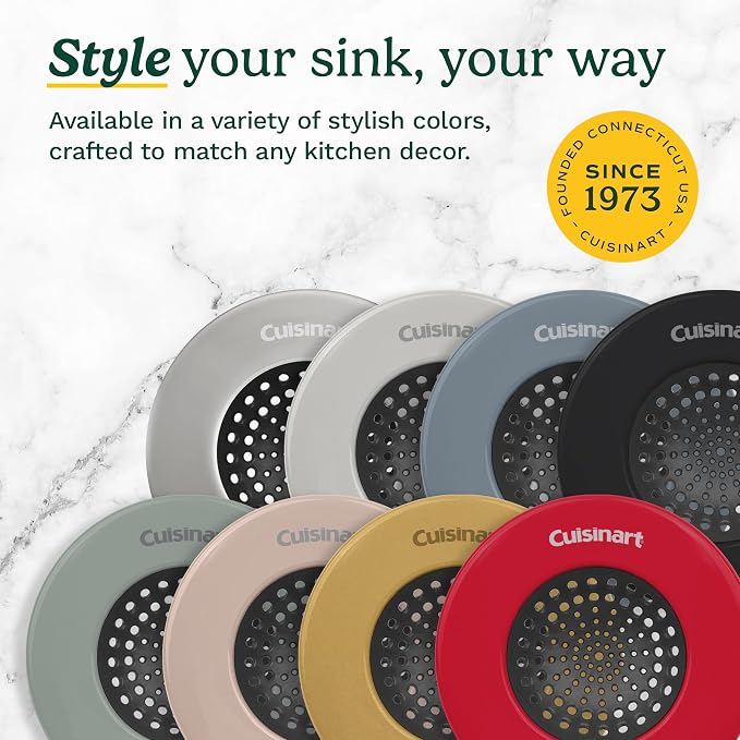 Cuisinart Sink Strainers- 2 Pack Kitchen Sink Drain Strainer & Food Catcher - Image 6