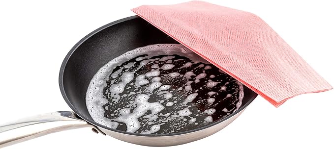 Restaurantware RW Clean 23.6 x 11.8 Inch Reusable Cleaning Cloths 10 Wipes - Image 5