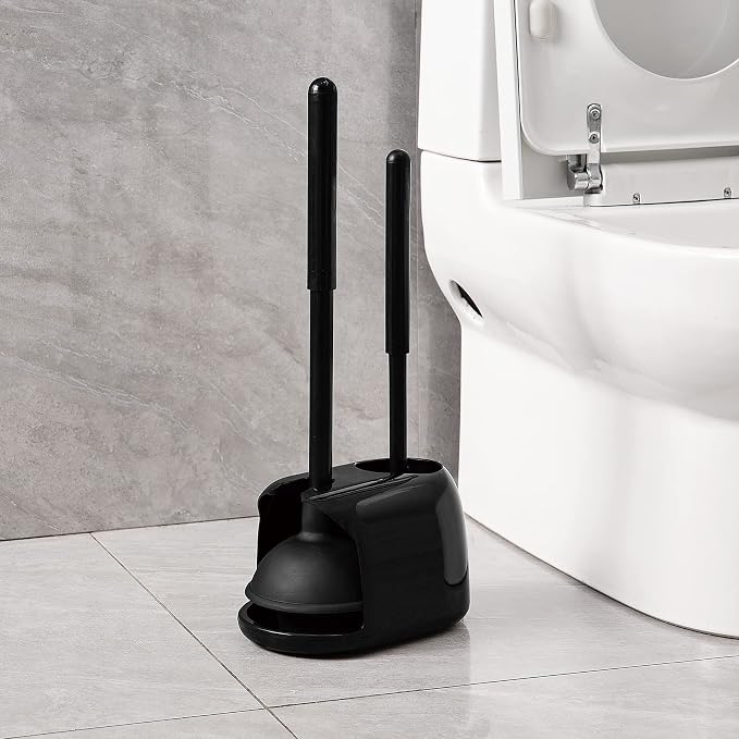 Eyliden Toilet Plunger and Brush, 2 in 1 Toilet Bowl Brush Plunger Set - Image 8