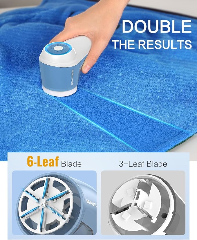 BEAUTURAL Fabric Shaver, Rechargeable Lint Remover - Image 3