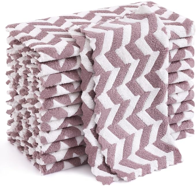 Homaxy 12 Pack Kitchen Dish Cloths, Ultra Soft and Absorbent Dish Towels by Homaxy