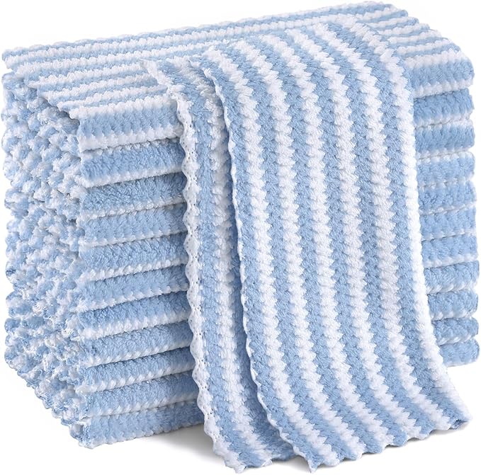 Homaxy 12 Pack Kitchen Dish Cloths, Ultra Soft and Absorbent Dish Towels by Homaxy
