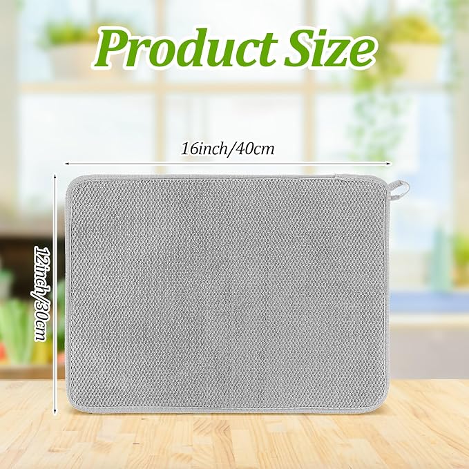 Microfiber Dish Drying Mat, Dish Drying Mat - Image 2