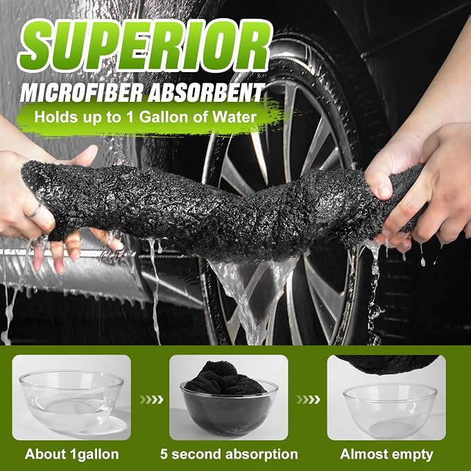 TTRCB Car Wash Kit, Car Cleaning Kit, Car Wash Mitt, Microfiber Towels - Image 4