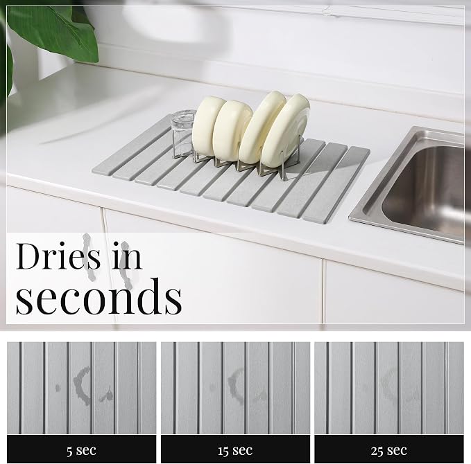 Diatomaceous Stone Dish Drying Mat - Image 3