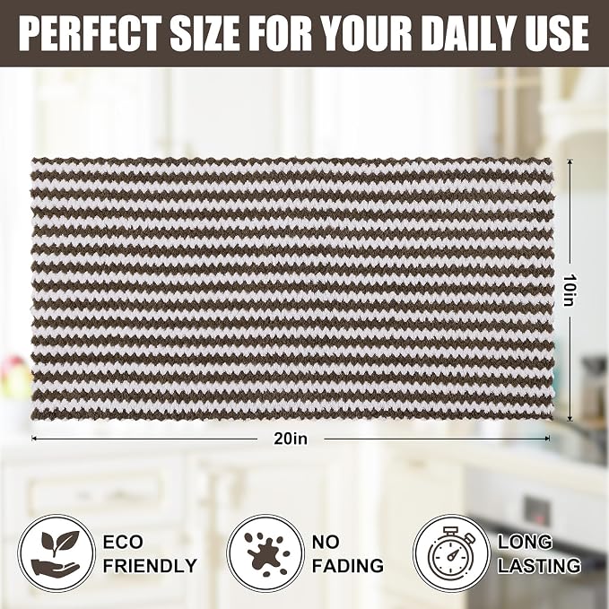 Homaxy Kitchen Towels, Ultra Soft and Absorbent Dish Towels, Reusable Fast - Image 5