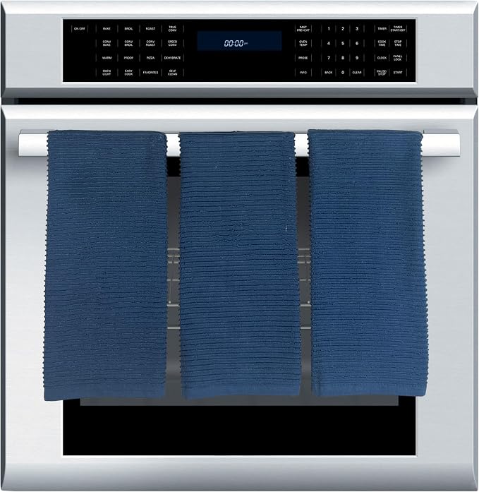Serafina Home Royal Nautical Blue Kitchen Hand Dish Towels: Oversized 28" x 18" - Image 3